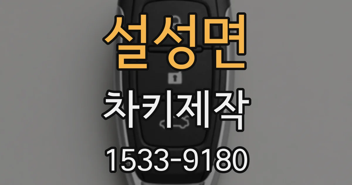 설성면 차키제작