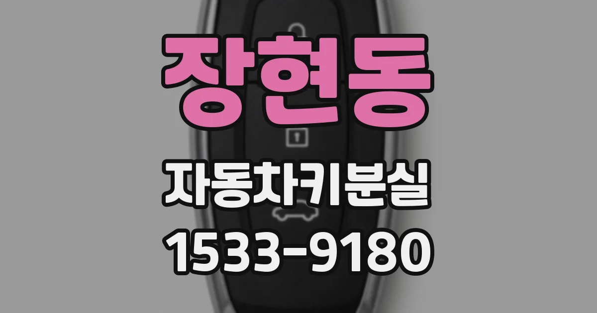 장현동 자동차키분실