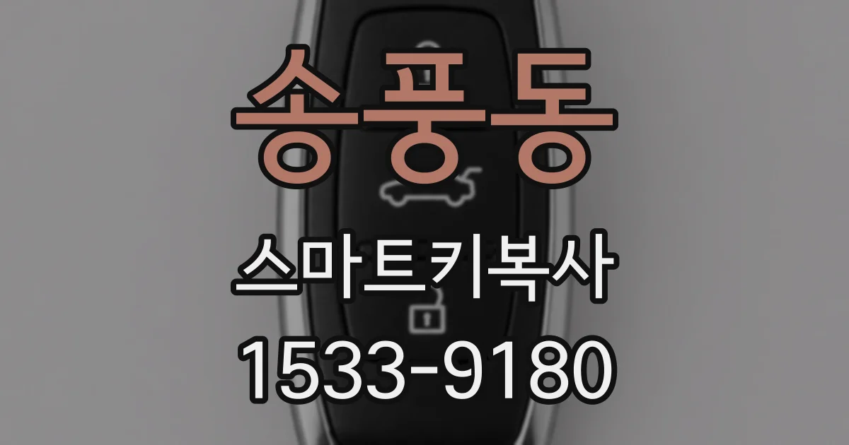 송풍동 스마트키복사