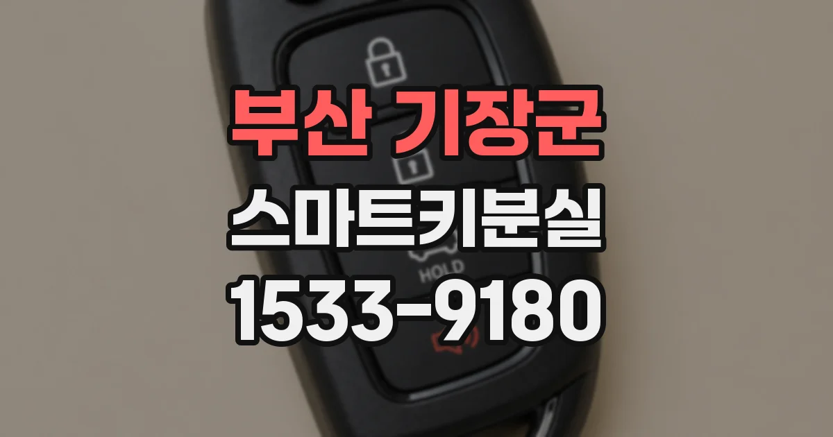 부산 기장군 스마트키분실