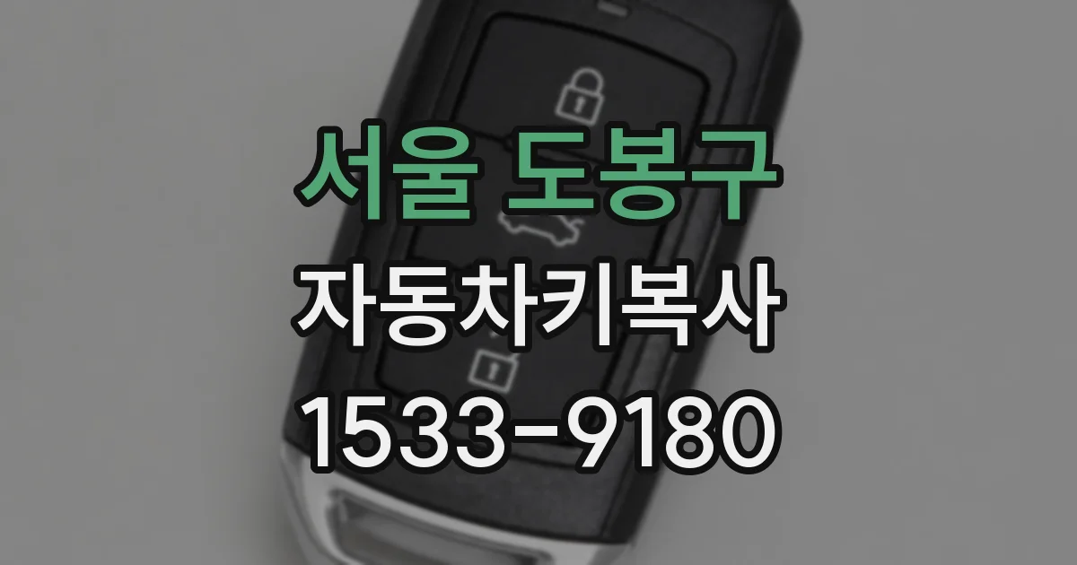 서울 도봉구 자동차키복사