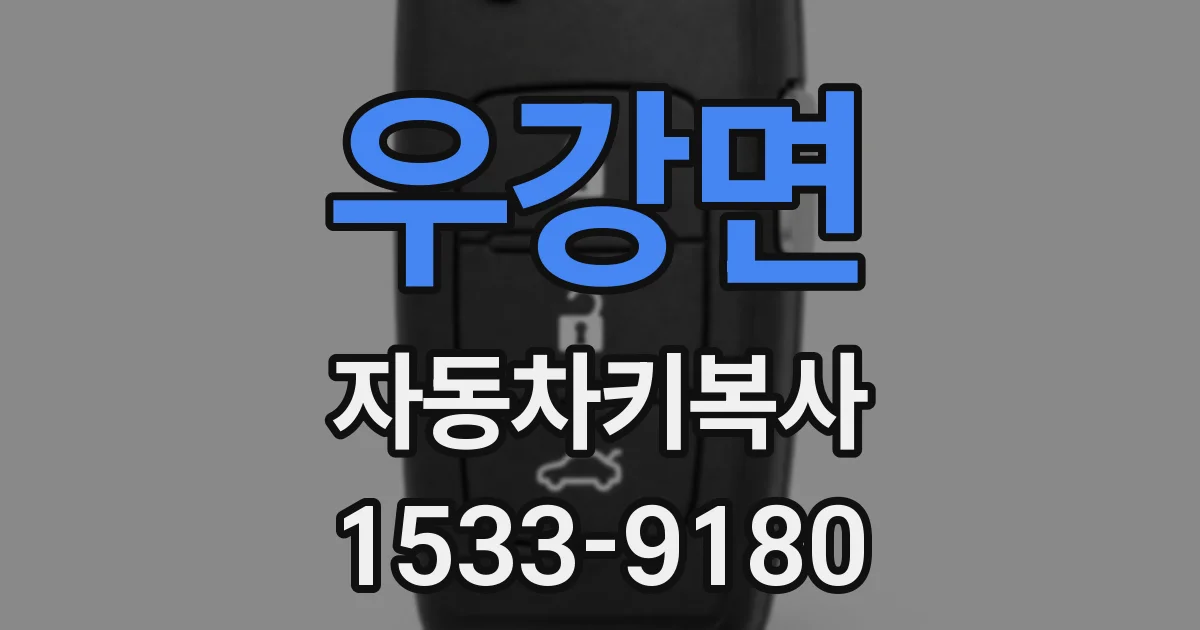 우강면 자동차키복사