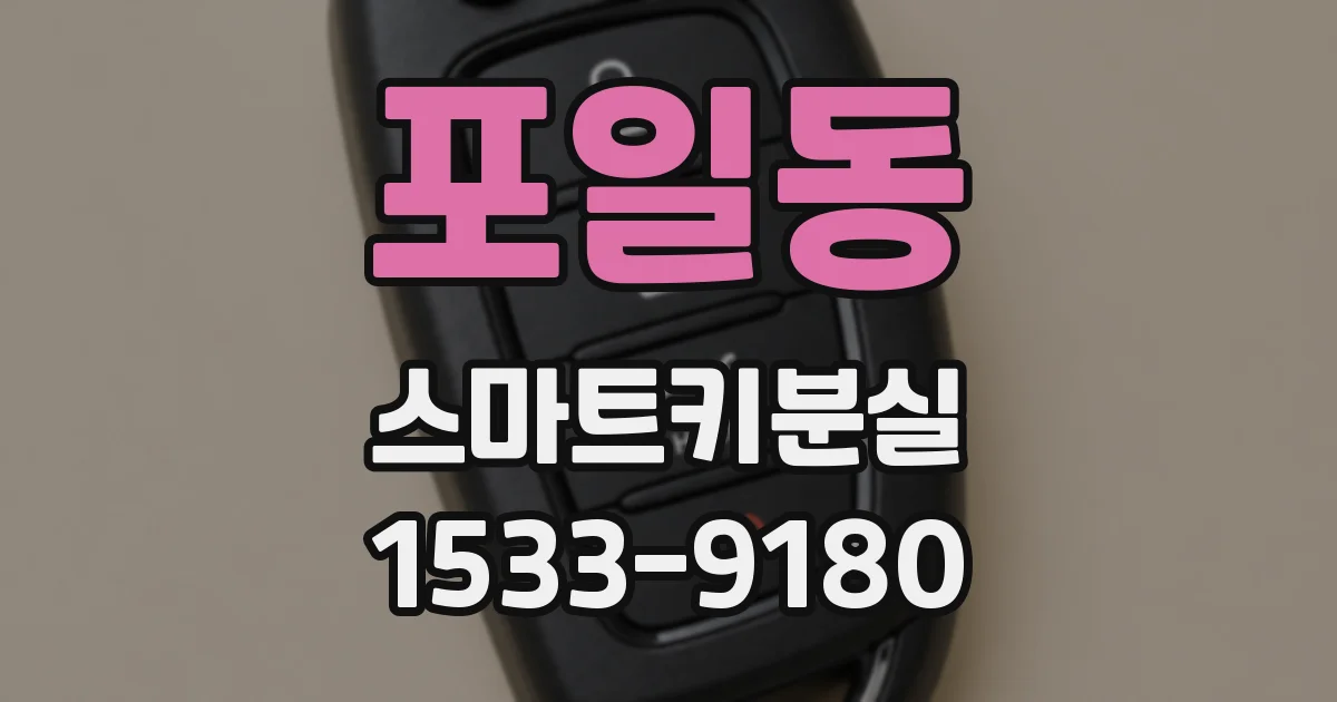 포일동 스마트키분실