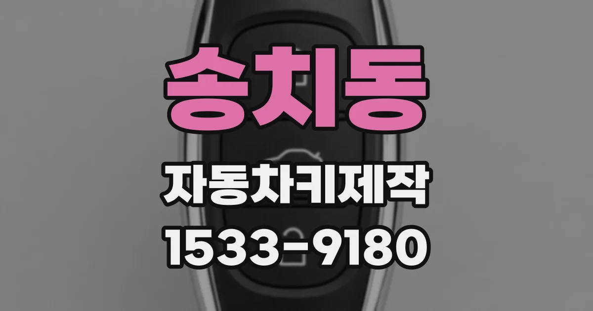 송치동 자동차키제작
