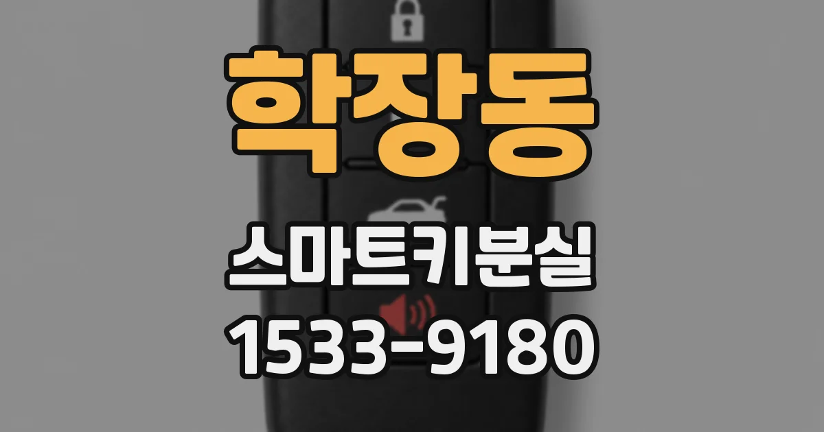 학장동 스마트키분실