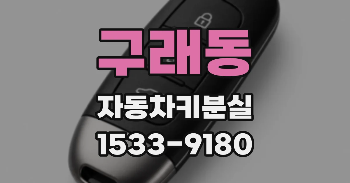 구래동 자동차키분실