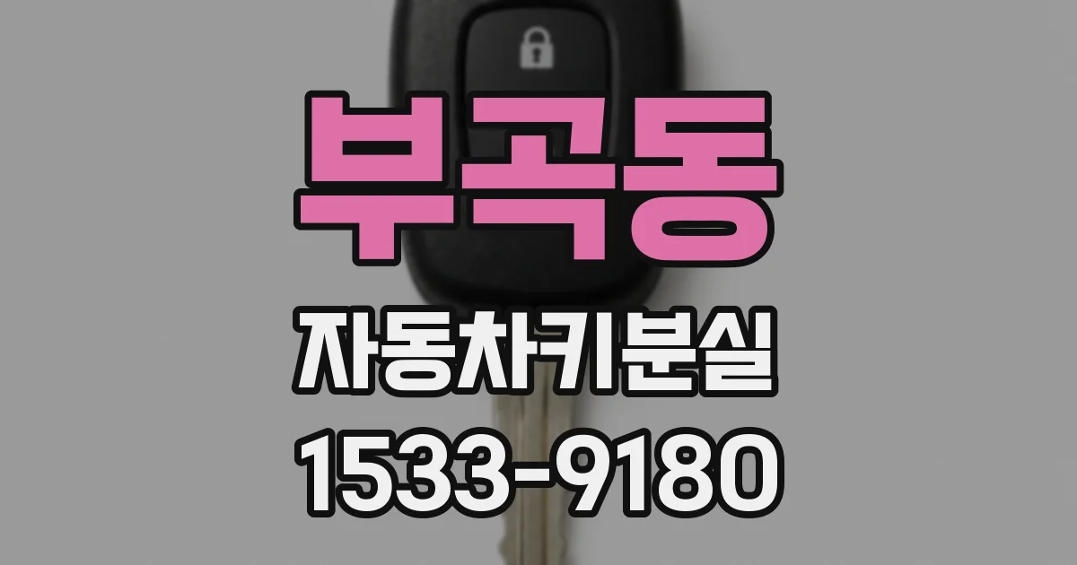 부곡동 자동차키분실