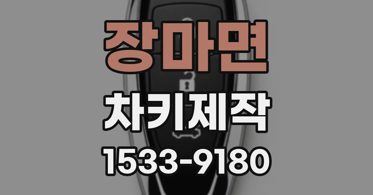 장마면 차키제작