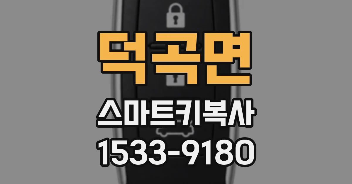 덕곡면 스마트키복사