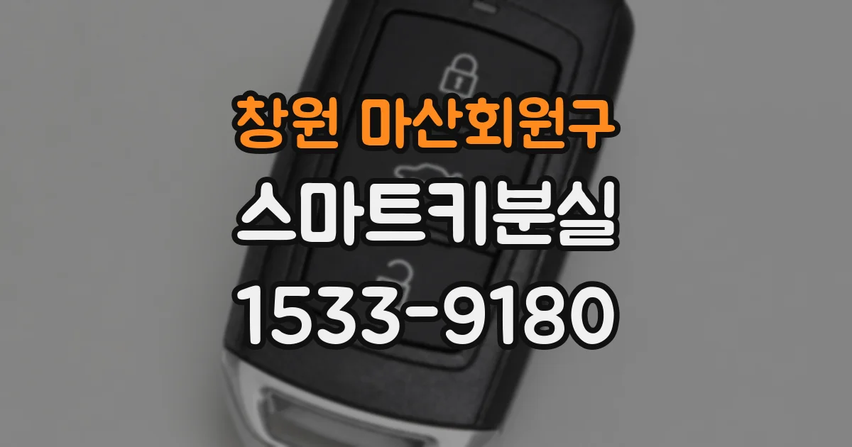 창원 마산회원구 스마트키분실