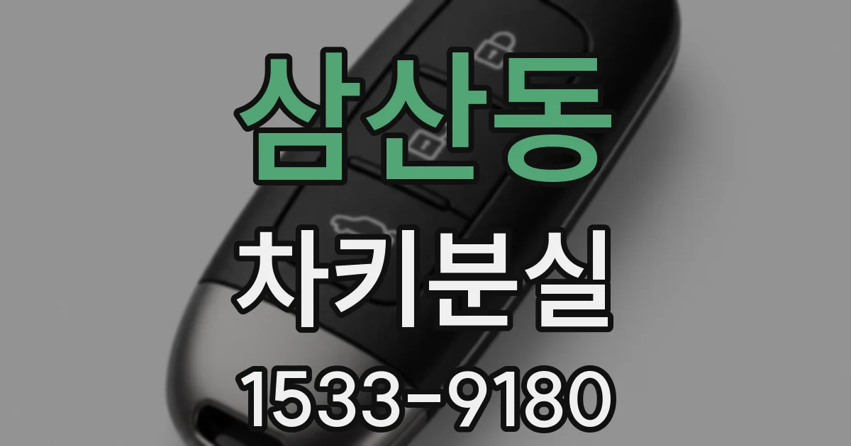 삼산동 차키분실
