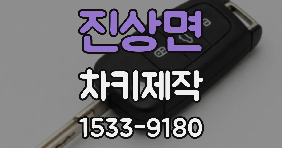 진상면 차키제작