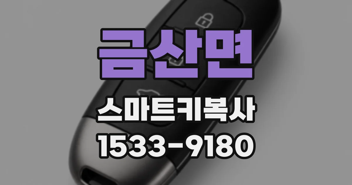 금산면 스마트키복사