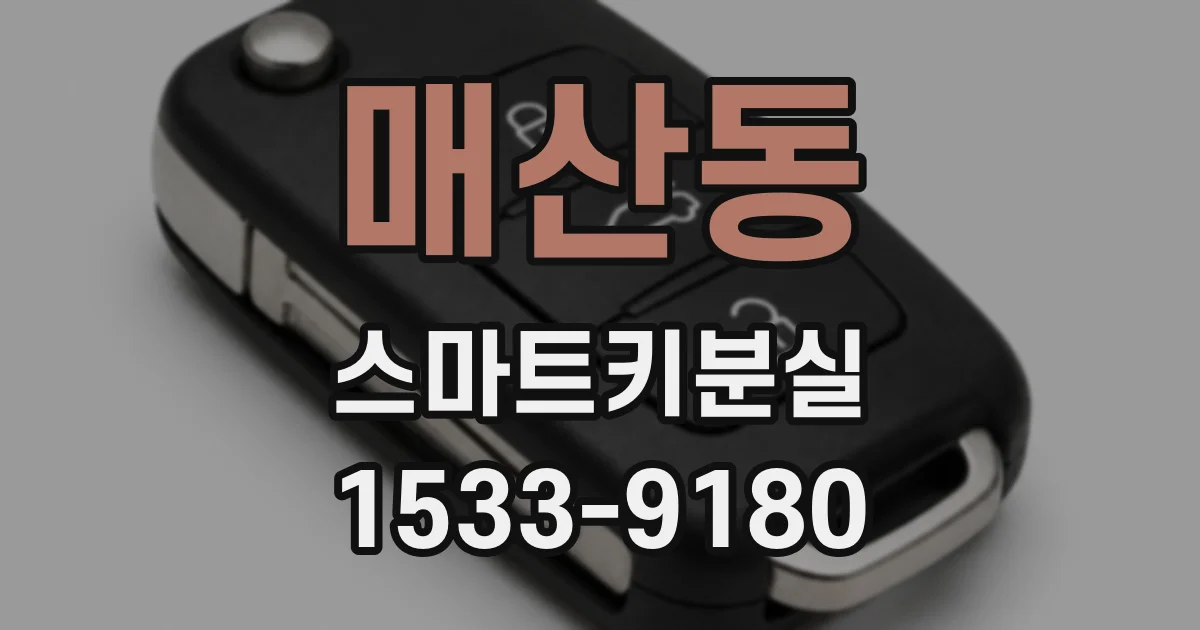 매산동 스마트키분실