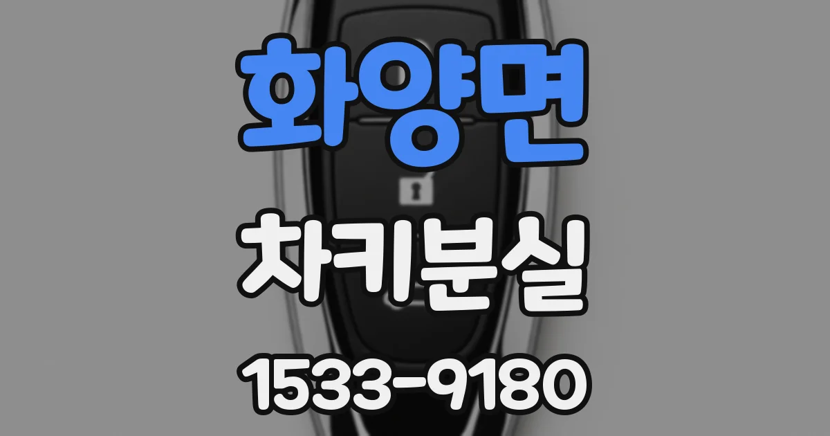 화양면 차키분실