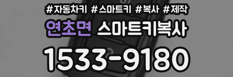 연초면 스마트키복사
