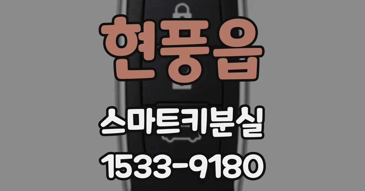 현풍읍 스마트키분실
