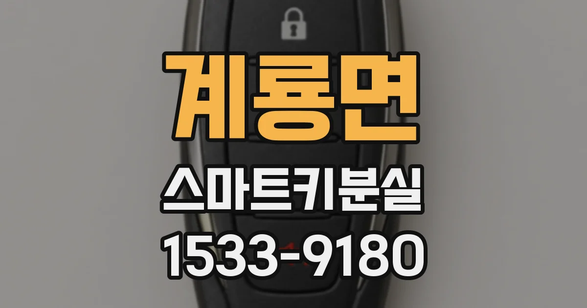계룡면 스마트키분실
