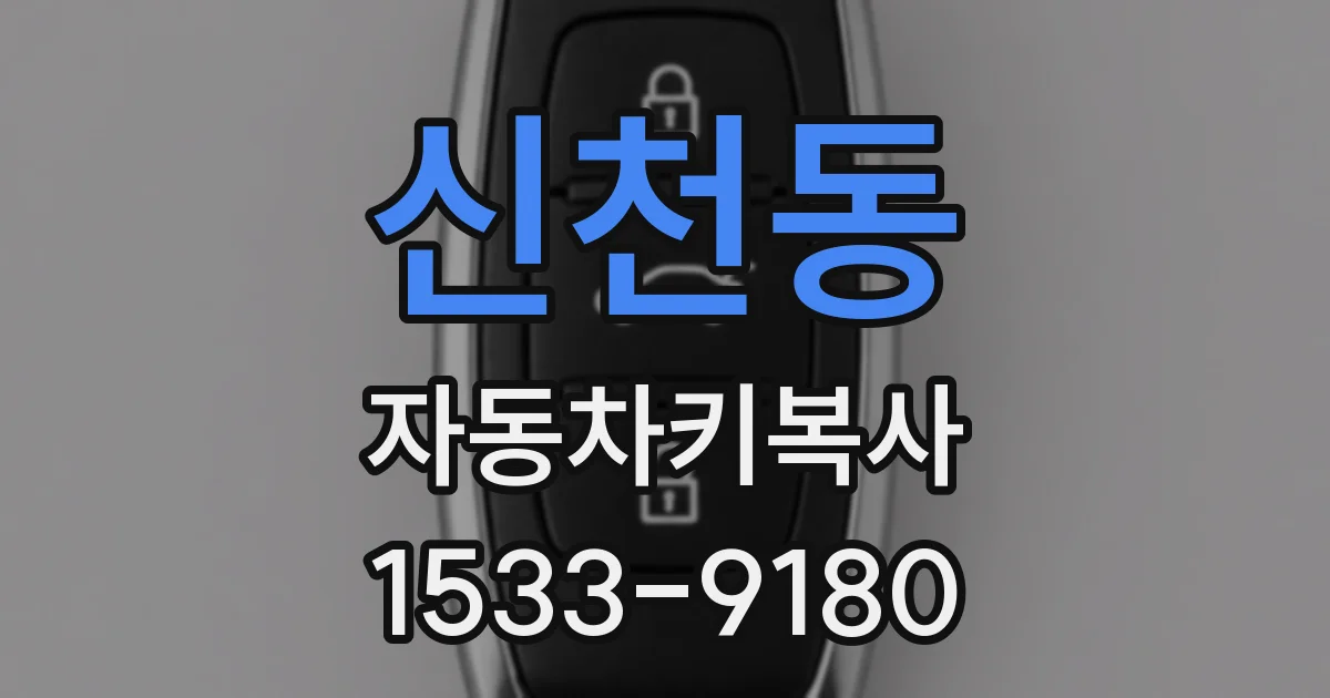 신천동 자동차키복사