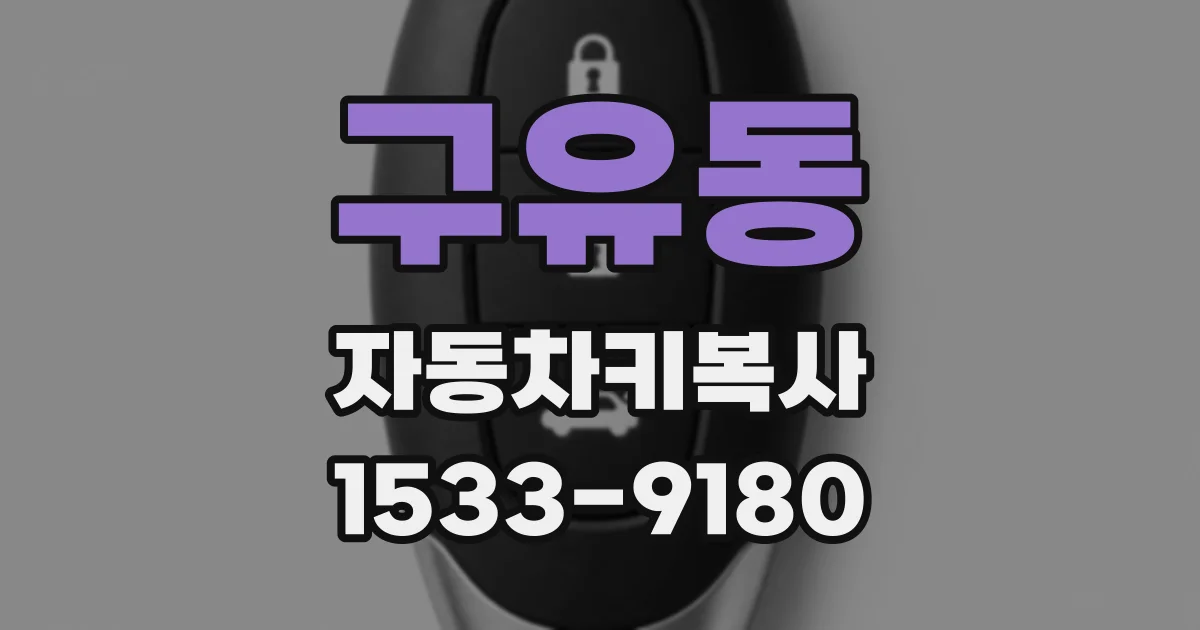 구유동 자동차키복사