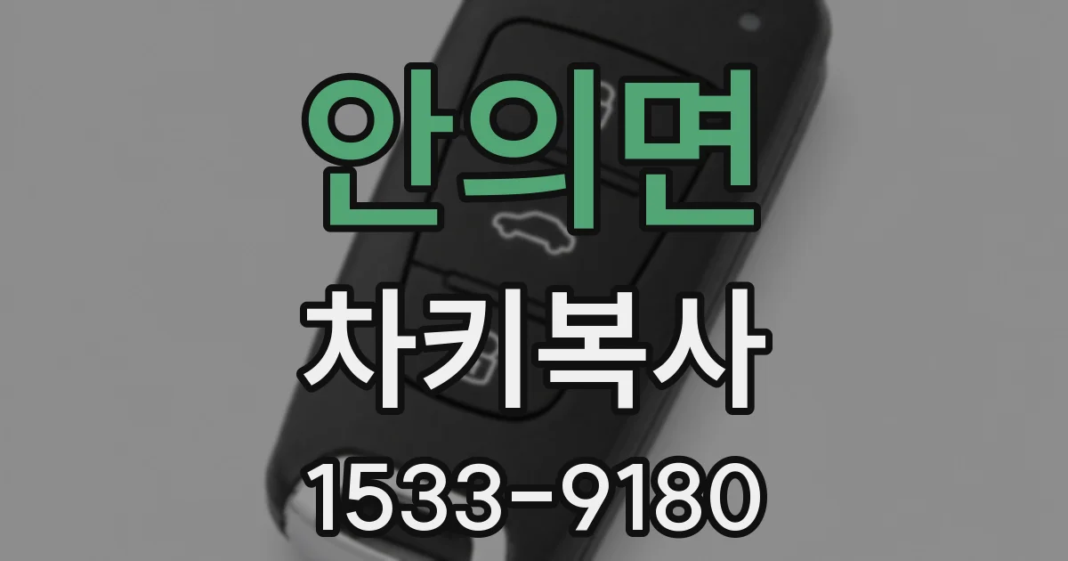안의면 차키복사