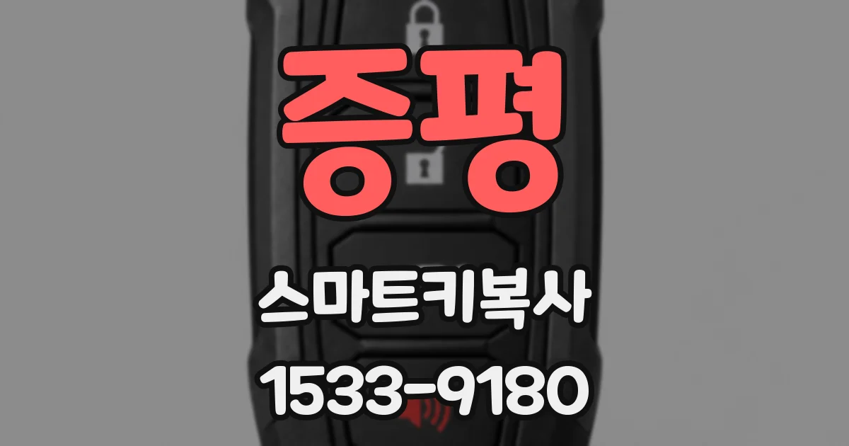 증평 스마트키복사