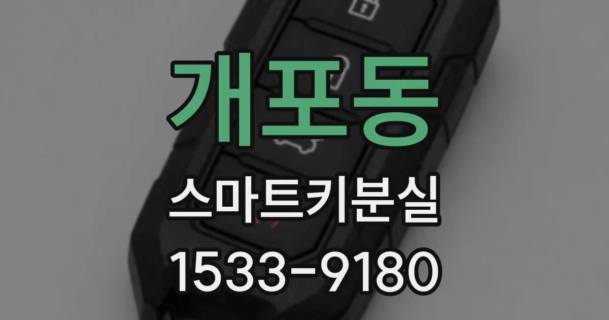 개포동 스마트키분실