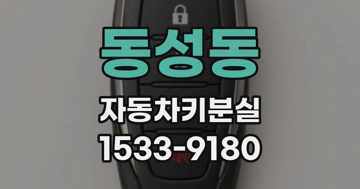 동성동 자동차키분실