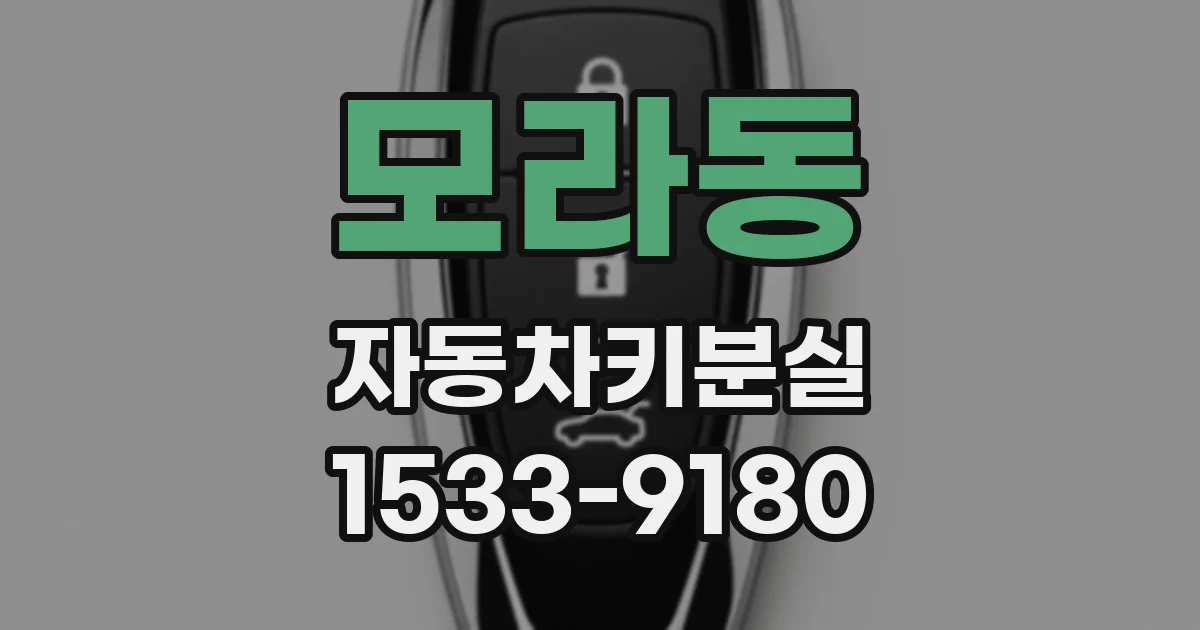 모라동 자동차키분실