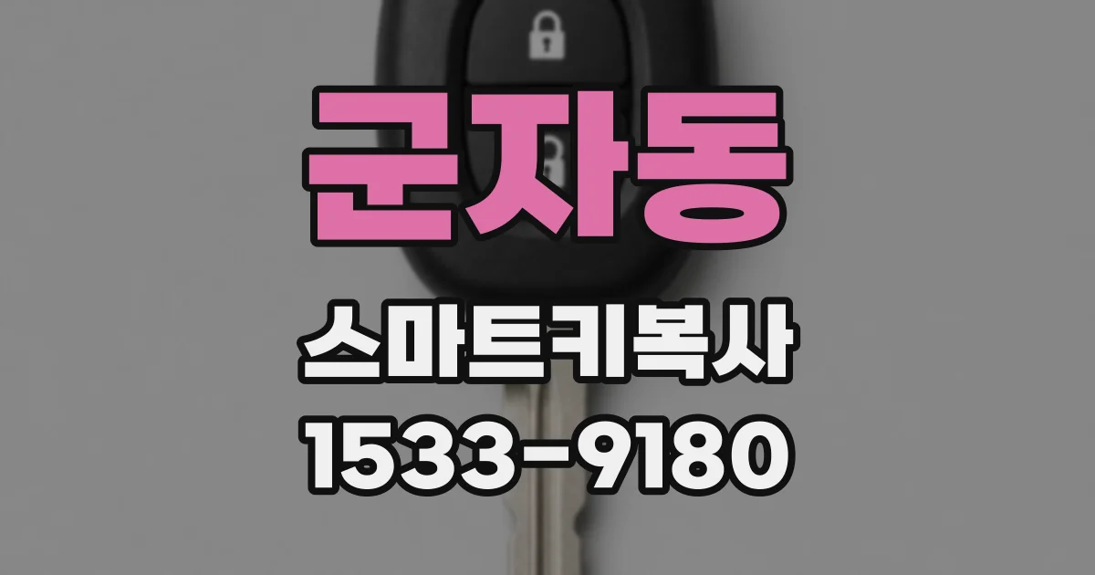 군자동 스마트키복사