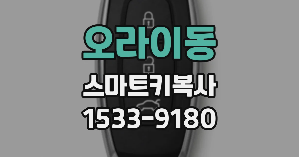 오라이동 스마트키복사