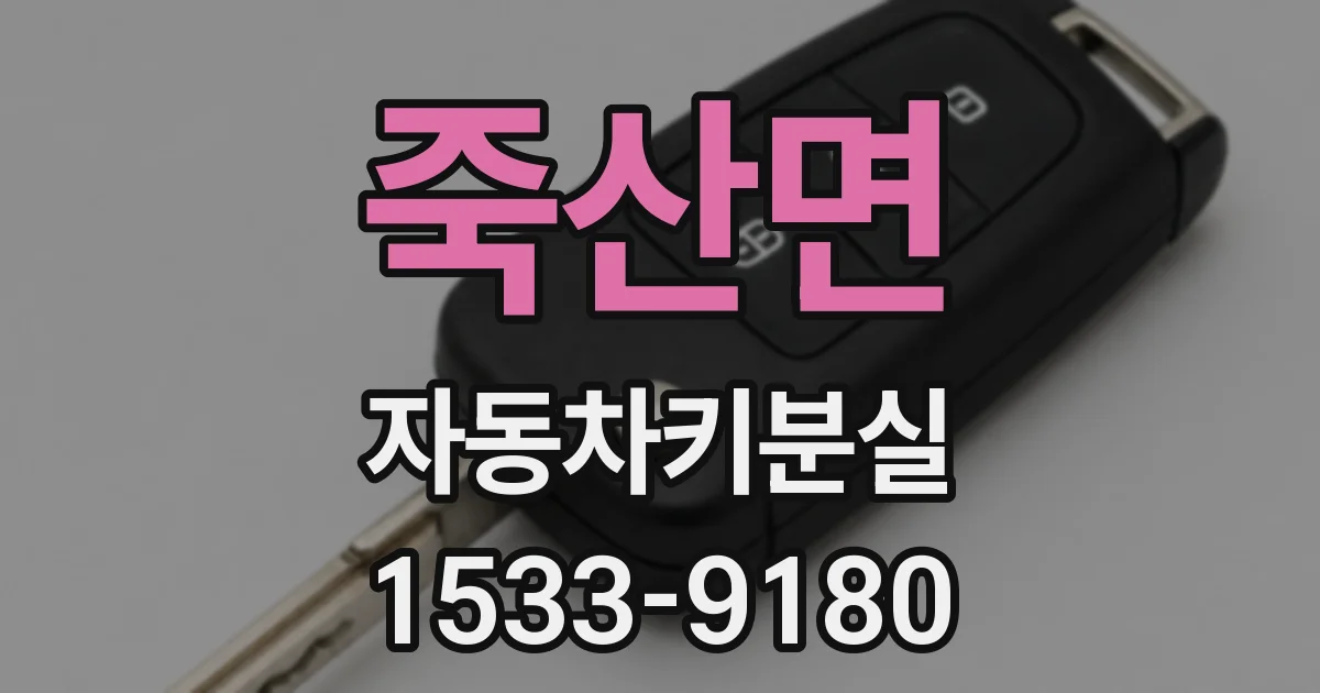 죽산면 자동차키분실