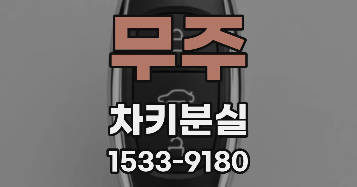 무주 차키분실