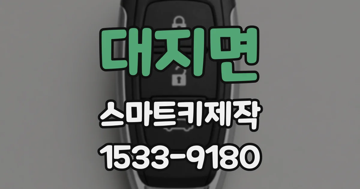 대지면 스마트키제작