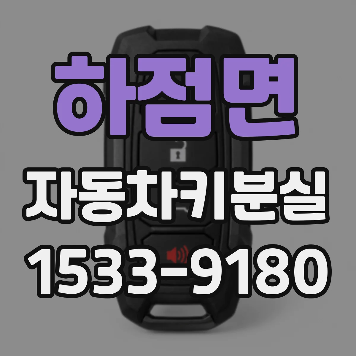 하점면 자동차키분실