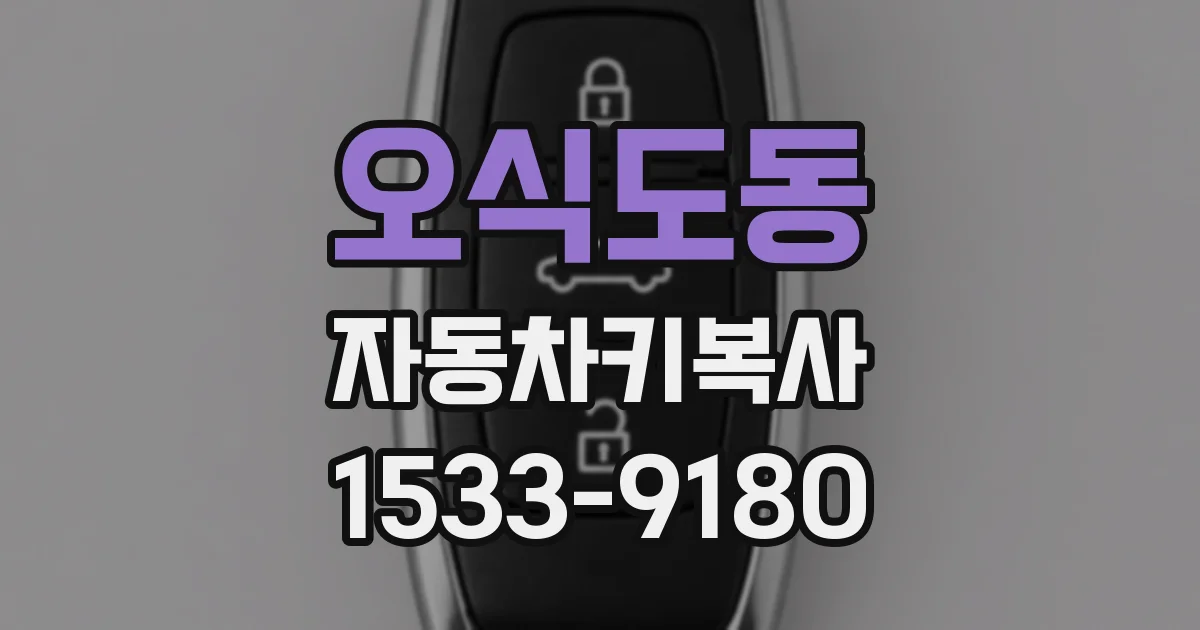 오식도동 자동차키복사