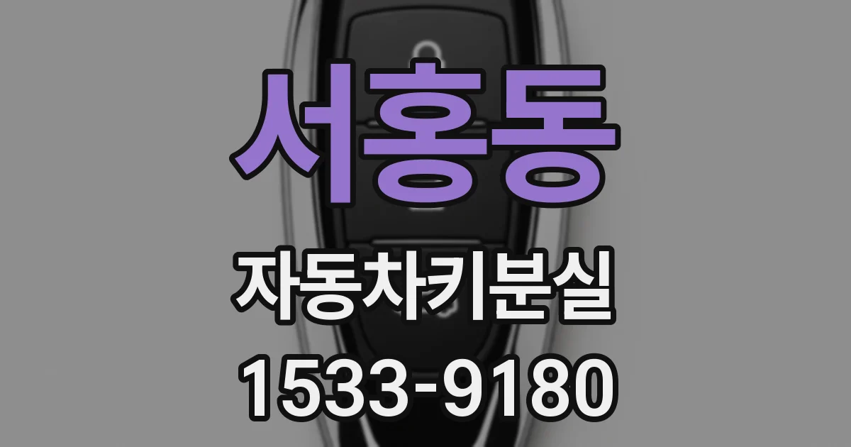 서홍동 자동차키분실