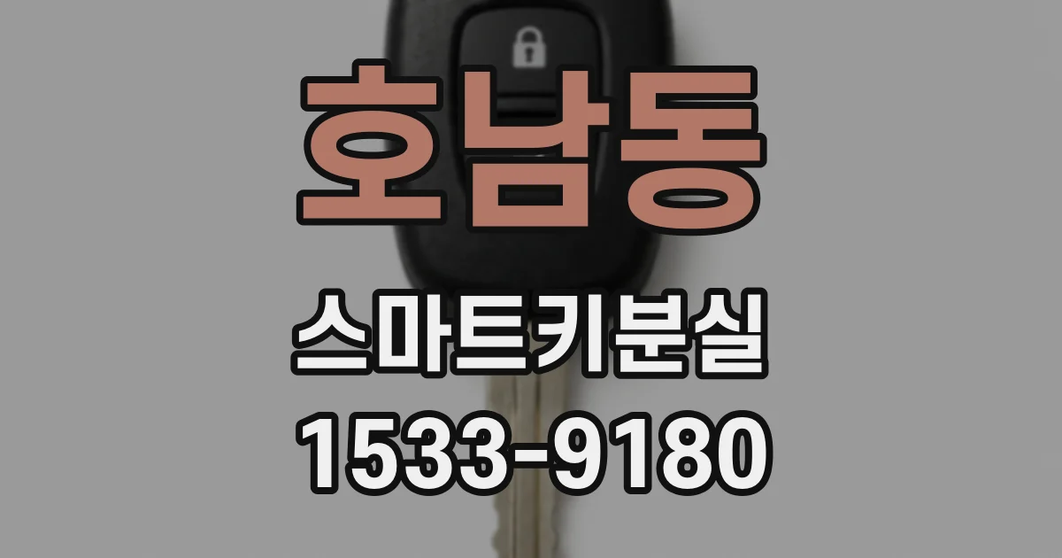 호남동 스마트키분실