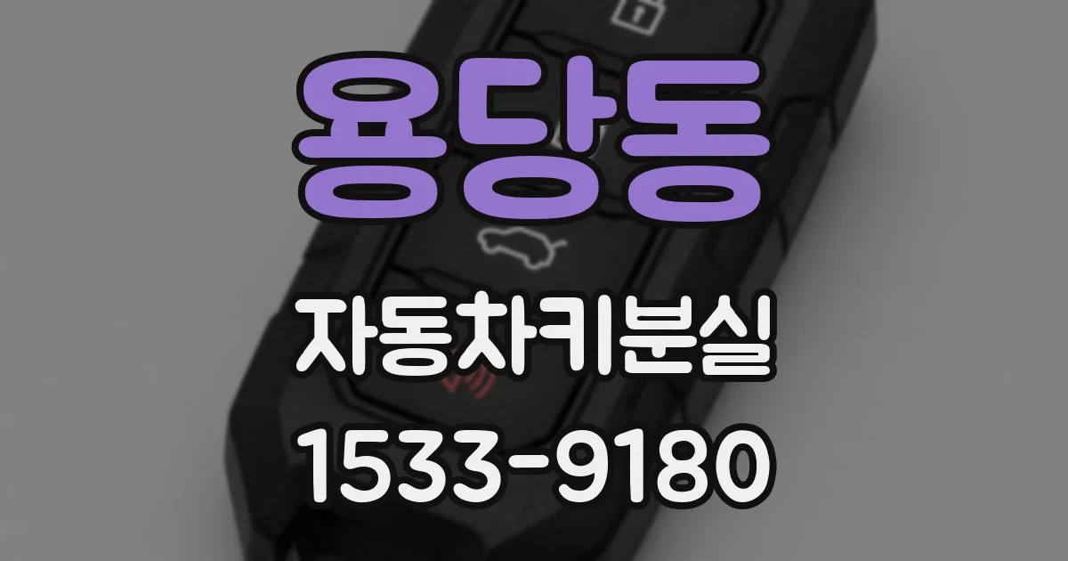 용당동 자동차키분실
