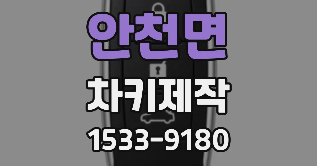 안천면 차키제작