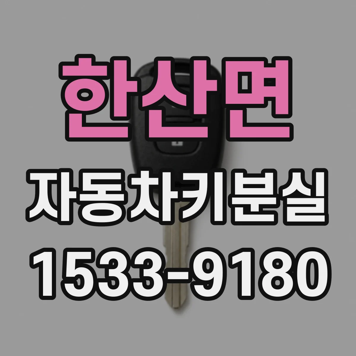 한산면 자동차키분실