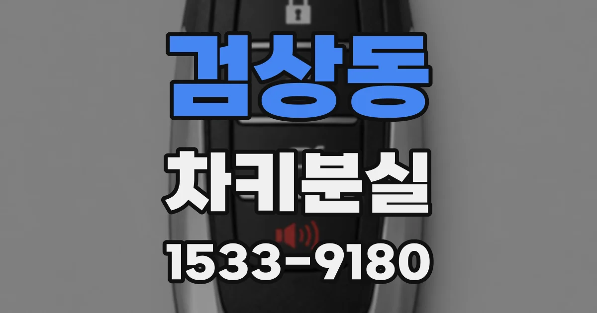 검상동 차키분실
