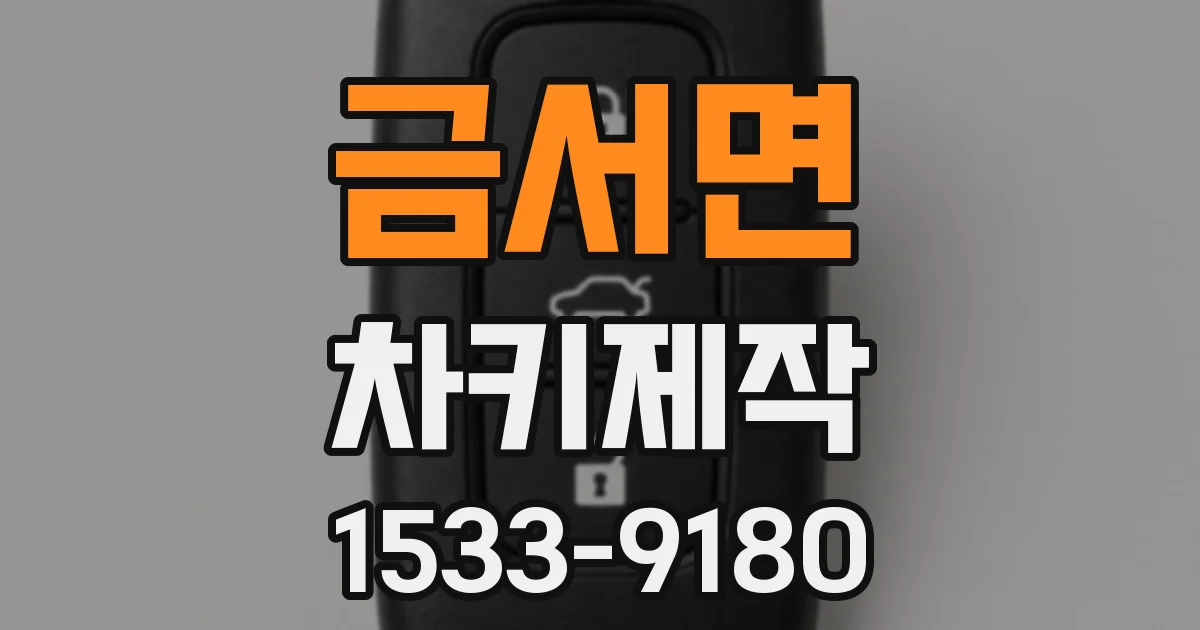 금서면 차키제작
