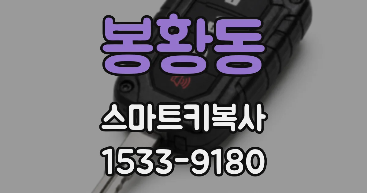 봉황동 스마트키복사