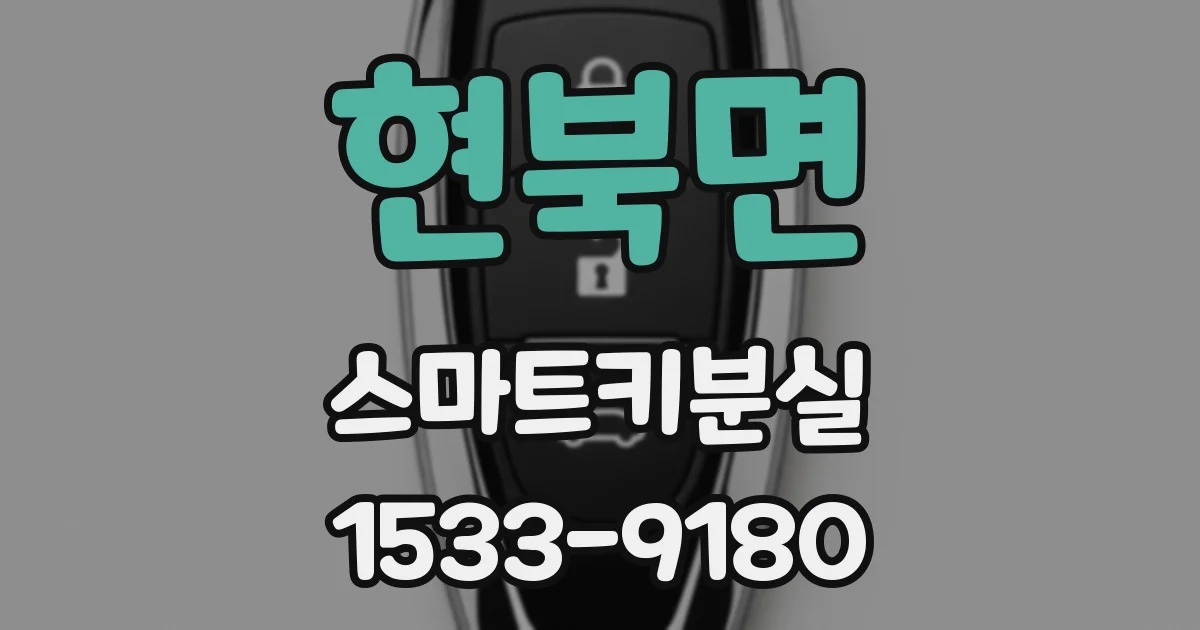현북면 스마트키분실