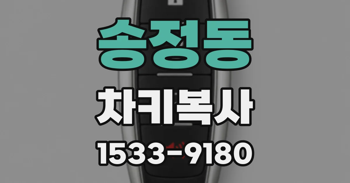 송정동 차키복사