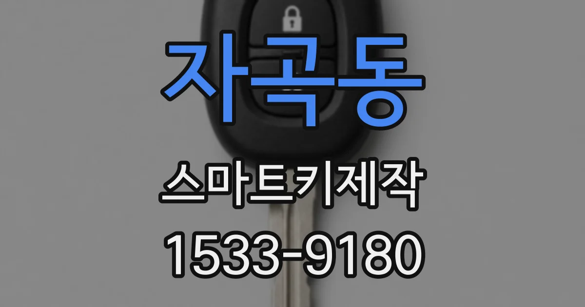 자곡동 스마트키제작