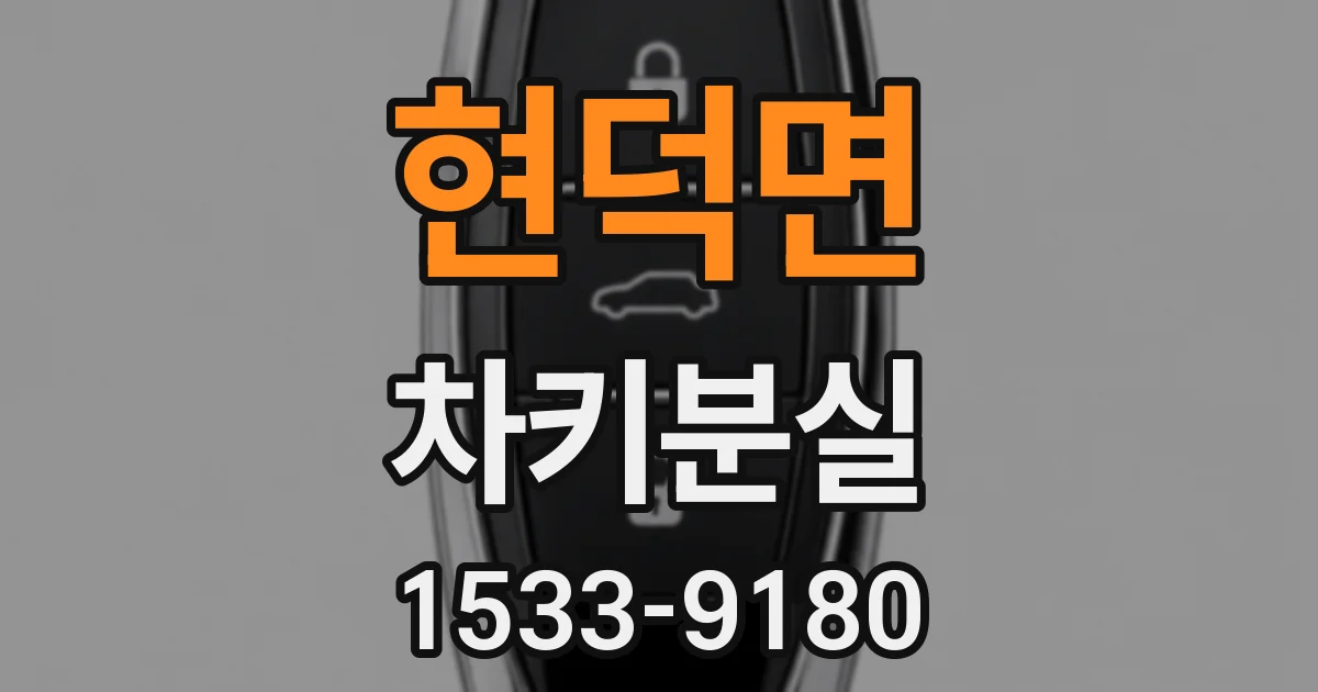 현덕면 차키분실