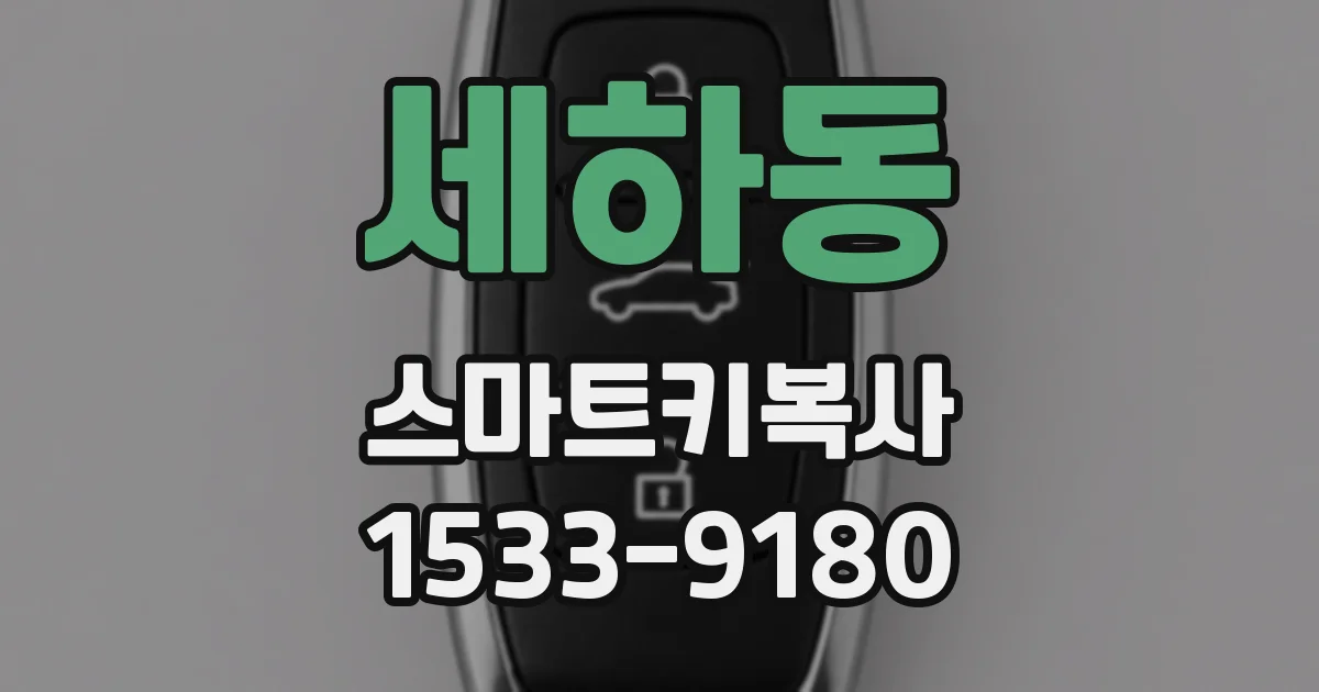 세하동 스마트키복사