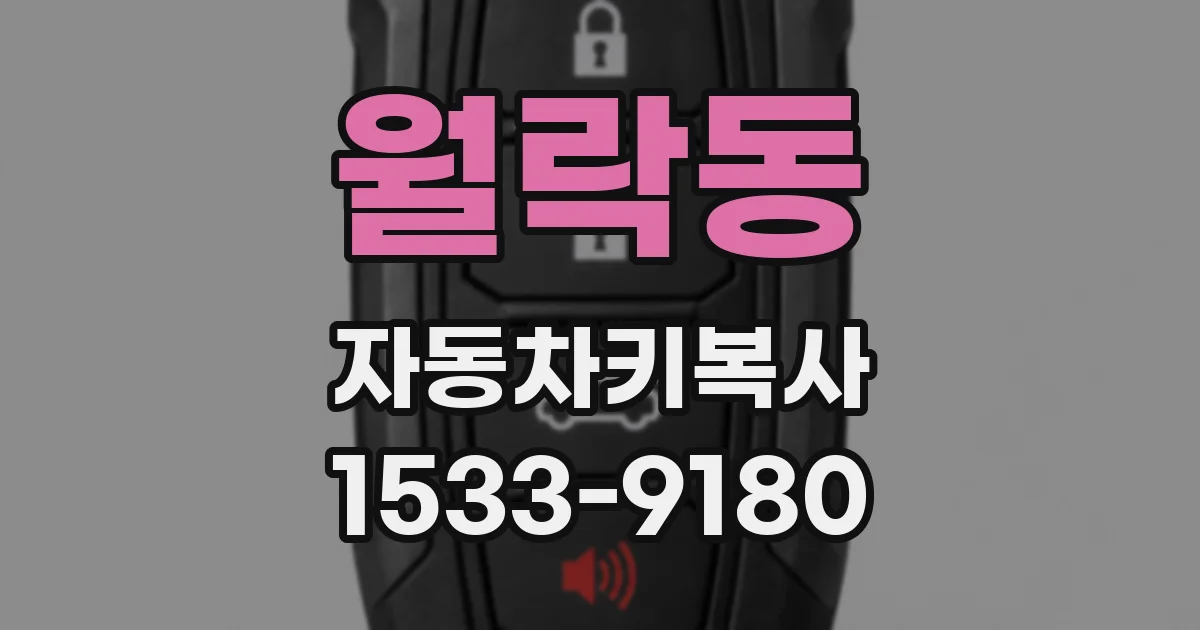 월락동 자동차키복사